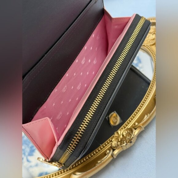 🆕 CHIARA FERRAGNI 🧿 NIB Studded Eyelike Motif Wallet on Chain Link - Black - Picture 11 of 15